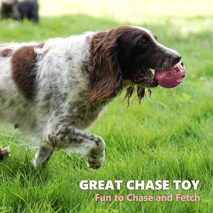 EASTBLUE Squeaky Dog Toys for Aggressive Chewers: Rubber Puppy Chew Ball - Image 7