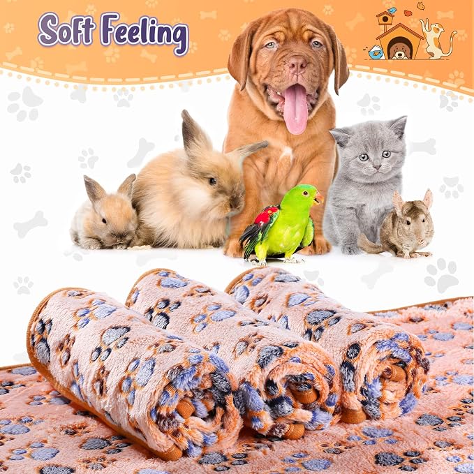 Tatuo 4 Pcs Dog Blanket for Pet Cat Blankets Indoor Puppy Teething Stuff Toys - Image 7