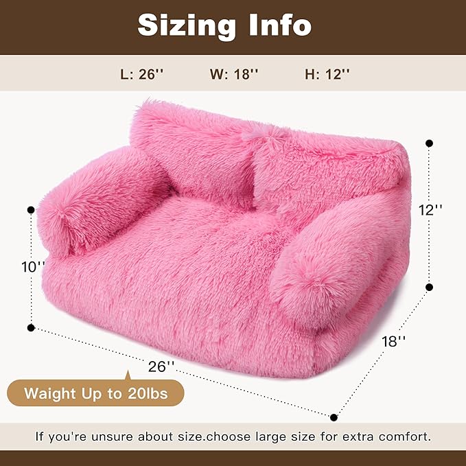 Large Cat Beds for Indoor Cats, Dog Couch Bed, Cute Cat Couch Sofas for Less - Image 3