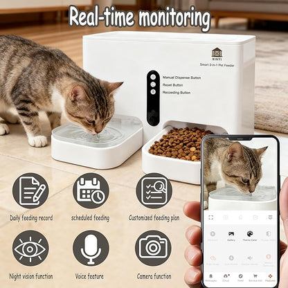 Automatic Pet Feeder and Water Dispenser 2-in-1 Set - Image 3