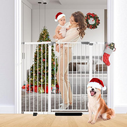 41" Tall Safety Pet Gate, Adjustable 29.92"-57.48" Wide, No Drilling Pressure by RGQPHANTOM