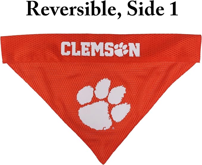 Pets First Collegiate Pet Accessories, Reversible Bandana, Clemson Tigers - Image 3