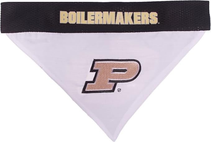 Pets First Collegiate Pet Accessories, Reversible Bandana, Purdue Boilermakers - Image 2