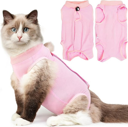 Cat Recovery Suit, Breathable Cat Surgery Recovery Suit Female, Cat Onesie by Hpetppy