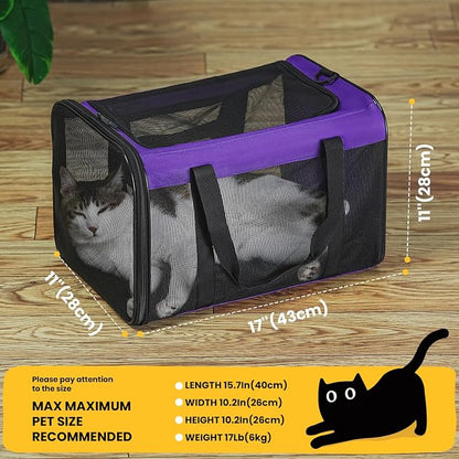 Cat Carrier Bag, Soft-Sided Pet Carriers - Image 2