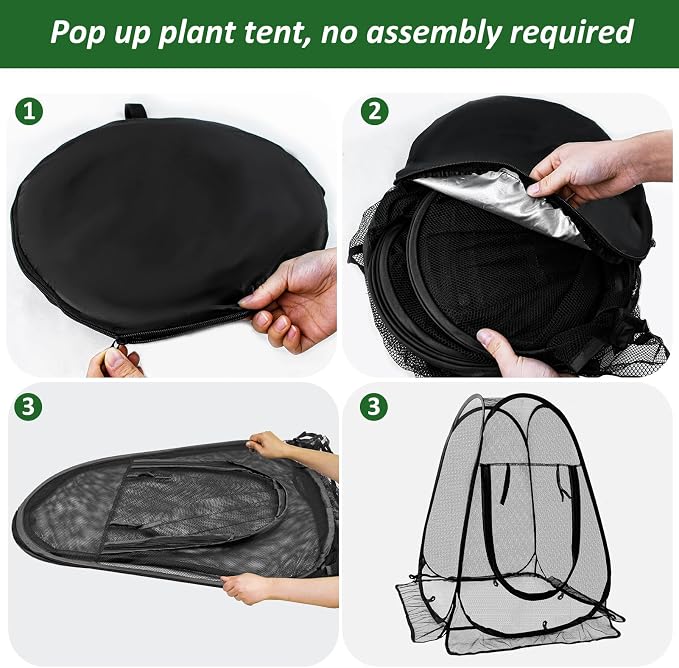 2pcs Pop Up Mesh Plant Protectors from Animals, Large Plant Netting Guard Cover - Image 7