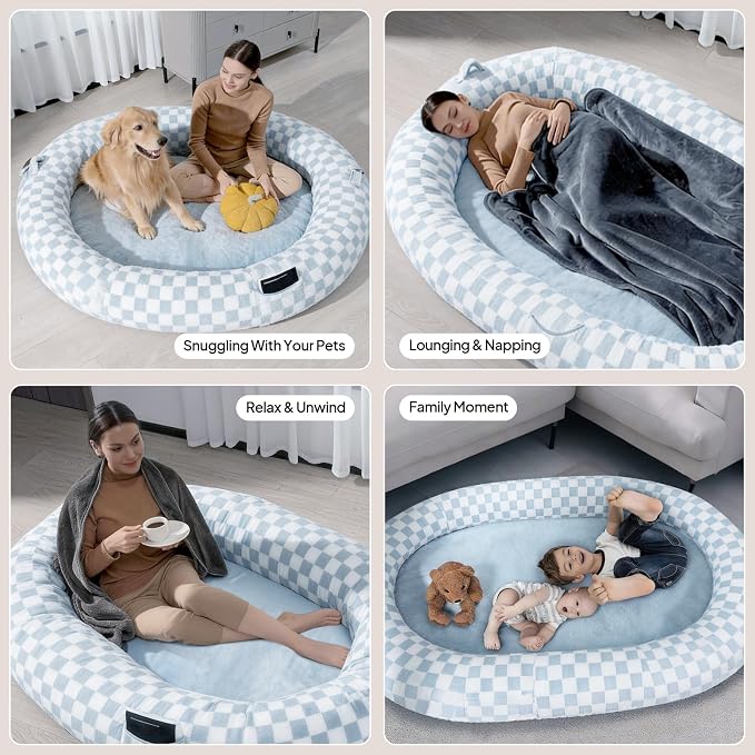 Extra Large Human Dog Bed for Adults, Waterproof Machine Washable - Image 3