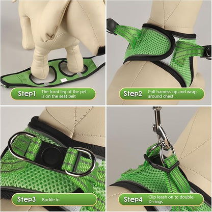 YIMEIS Dog Harness and Leash Set, No Pull Soft Mesh Pet Harness, Reflective - Image 3
