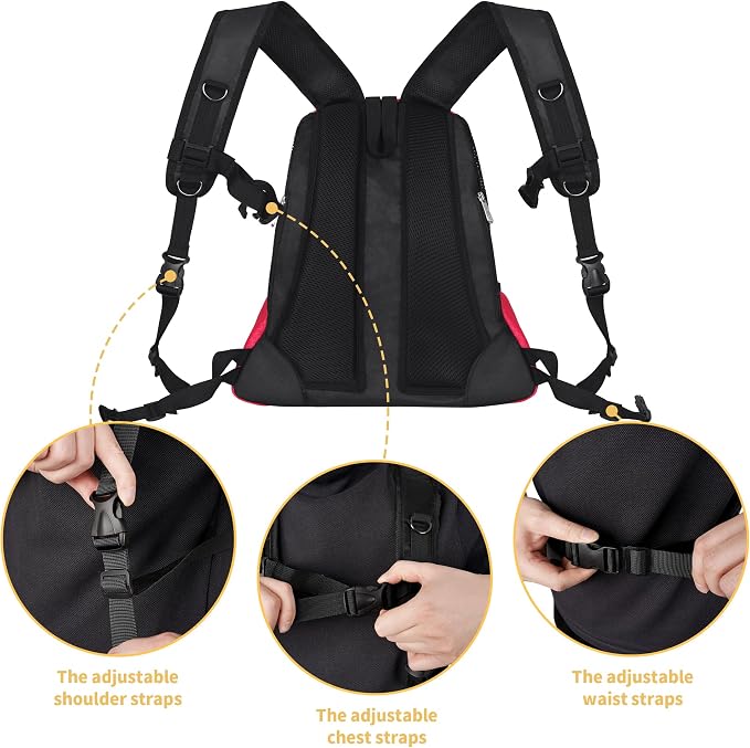 WOYYHO Pet Dog Carrier Backpack Small Dog Front Backpack Ventilated Mesh Dog - Image 6