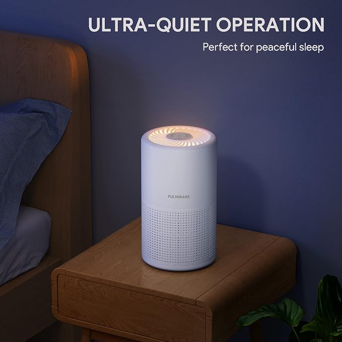FULMINARE Air Purifiers for Bedroom H13 True HEPA Air Filter Quiet Air Cleaner - Image 9