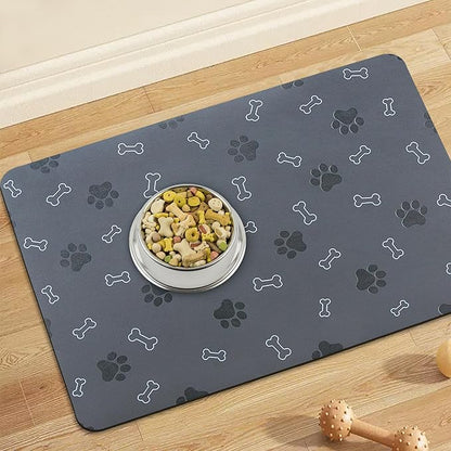 Pet Cat Dog Food Mat Non Slip Mat by EP+Jeans