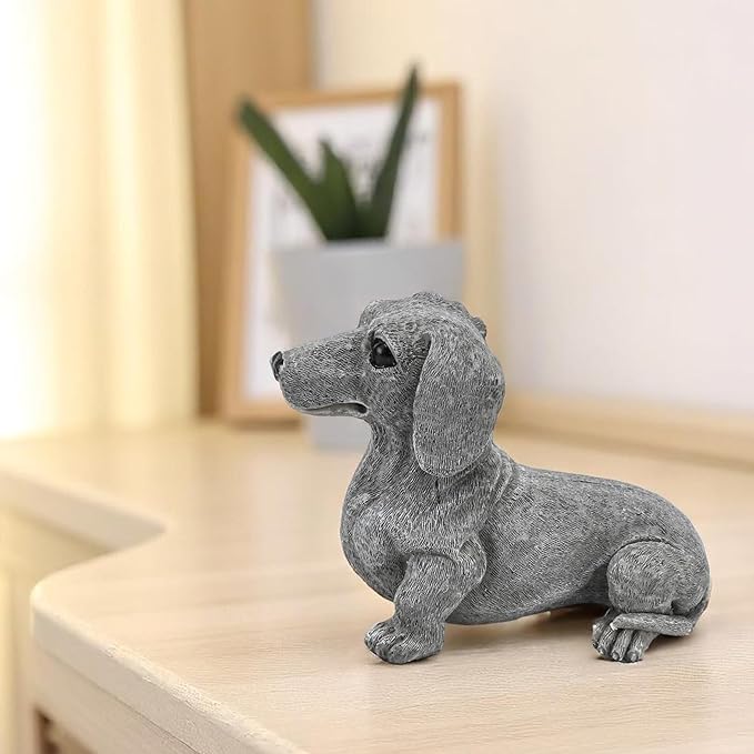 Dachshund Statue 6.7'' x 4.7'' Garden Decor - Image 6