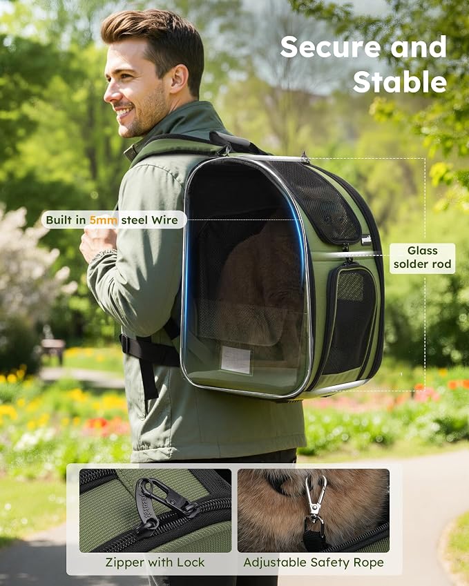 Pecute Expandable Cat Backpack Carrier, Backpack - Image 5