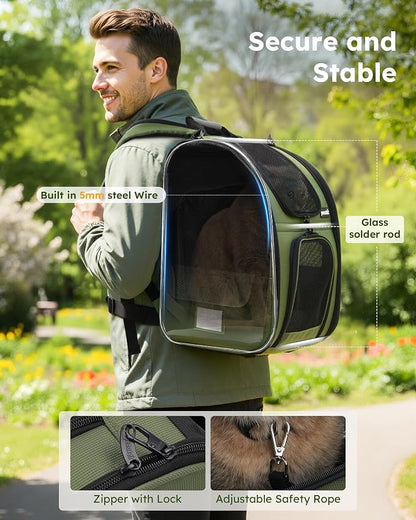 Pecute Expandable Cat Backpack Carrier, Backpack - Image 5