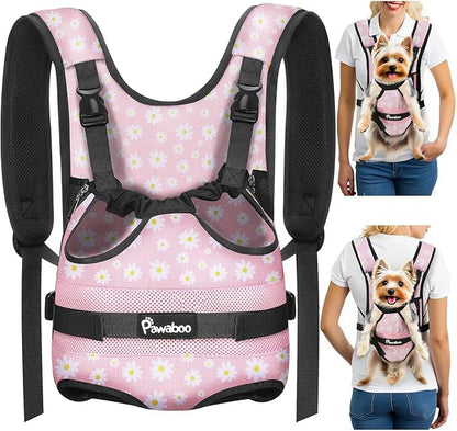 Pawaboo Pet Dog Front Carrier Backpacks, Legs Out Pet Carrier Backpack by Pawaboo