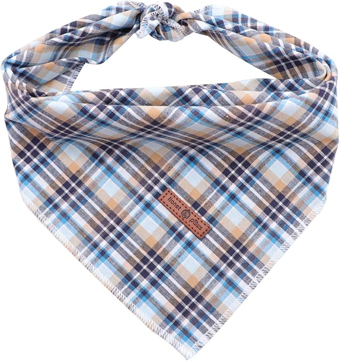 Lionet Paws Dog Bandana Washable Cotton Handkerchief Scarf Triangle Bandana by lionetpaws