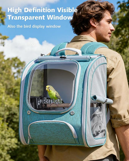 Pecute Bird Backpack Carrier for Small Birds, Bird Carrier - Image 3