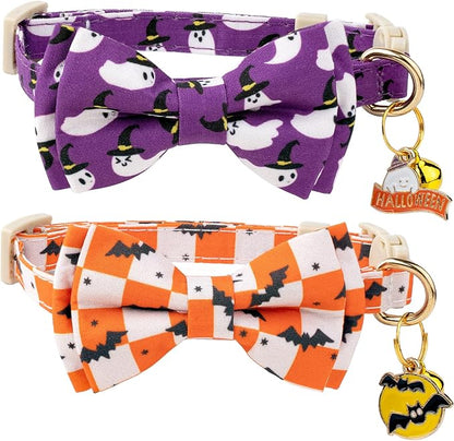 Faygarsle 2 Pack Halloween Cat Collar by Faygarsle