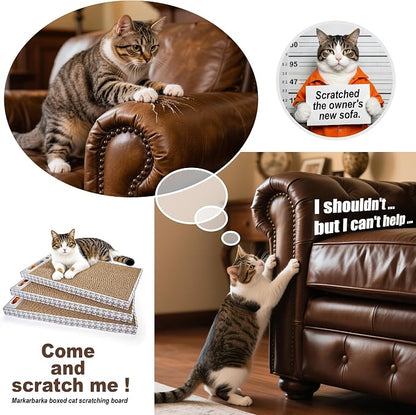 Cat Scratching Board 3 Pack – Reversible Cardboard Scratcher - Image 7
