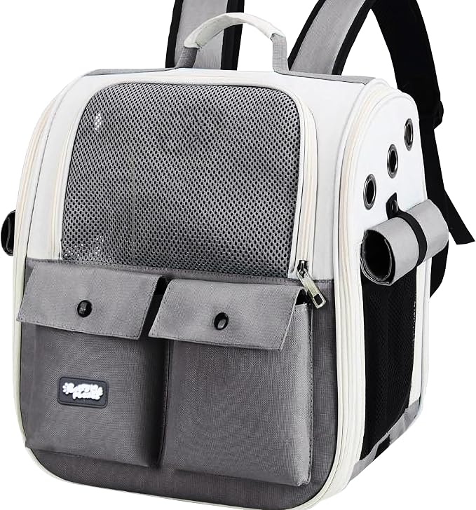 Pet Carrier Backpack for Cats & Dogs up to 22 LBS – Airline Approved Cat by CARRYMEPLEASE