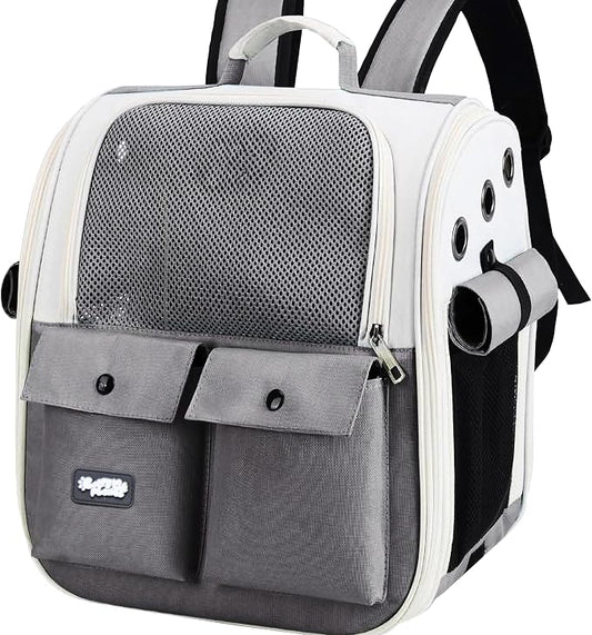 Pet Carrier Backpack for Cats & Dogs up to 22 LBS – Airline Approved Cat by CARRYMEPLEASE