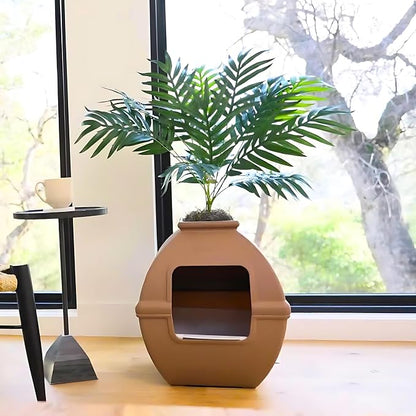 Good Pet Stuff Hidden Litter Box Planter, Decorative Cat Litter Enclosure - Image 12