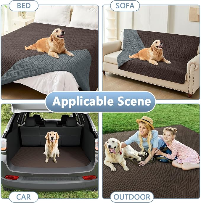 hyha Waterproof Dog Blanket, Soft Pet Bed Blankets, Waterproof Sofa Couch Cover - Image 6
