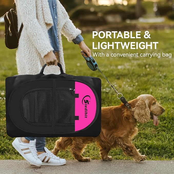 Dog Playpen, Medium Puppy Pet Playpen, Dog Crate Tent Cage Indoor/Outdoor - Image 5