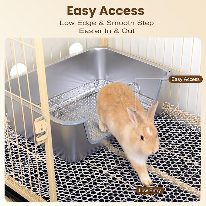 Rabbit Litter Box, Extra Large Bunny Litter Box - Image 6