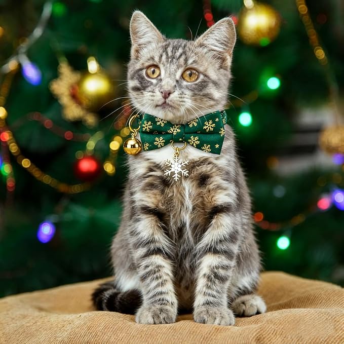 2 Pack Christmas Cat Collar - Image 5