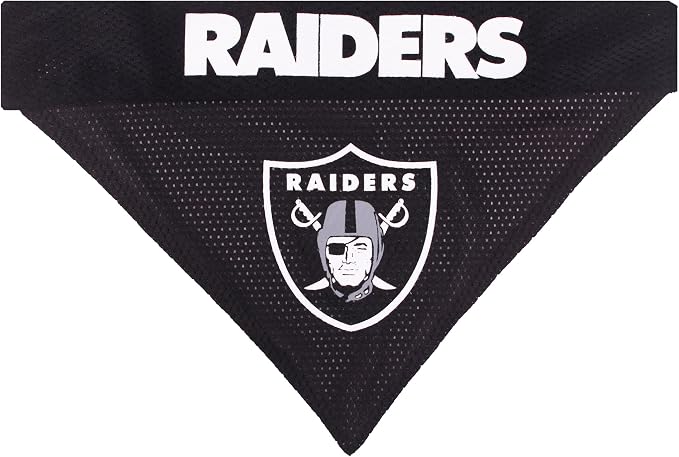 Pets First NFL LAS Vegas Raiders Reversible Bandana Size XX-Large - Image 2
