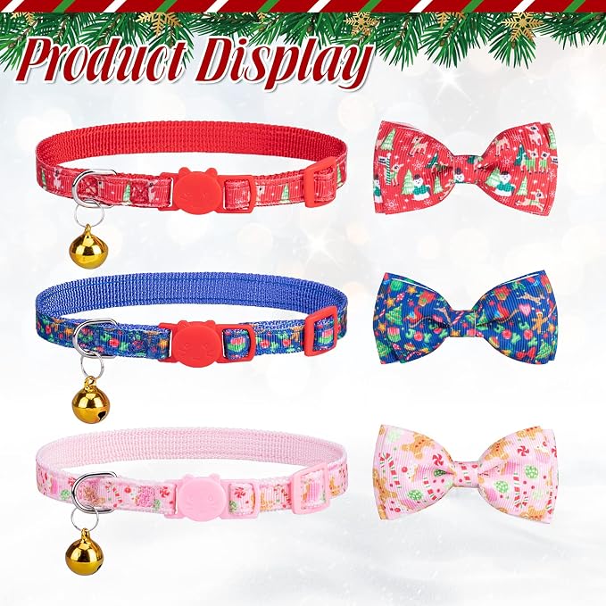 Christmas Breakaway Cat Collar - Image 5