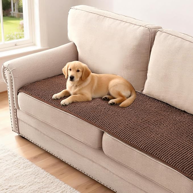 H.VERSAILTEX Plush Chenille Couch Cover by HVERSAILTEX