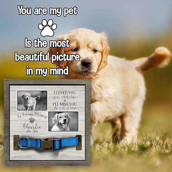 Personalized Dog Memorial Picture Frame Remembrance Gifts - Image 6