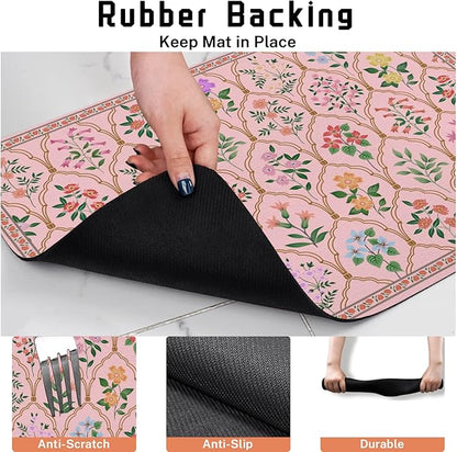 Absorbent Pet Dog Bowl Mat for Food and Water, Pet Cat Food Feeding Mat - Image 4