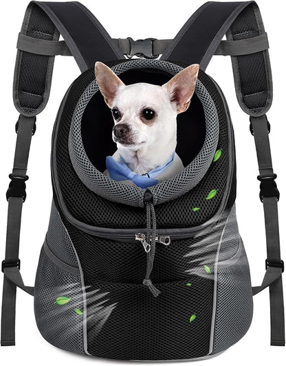 WOYYHO Pet Dog Carrier Backpack Small Dog Front Backpack Ventilated Dog Carrier by WOYYHO