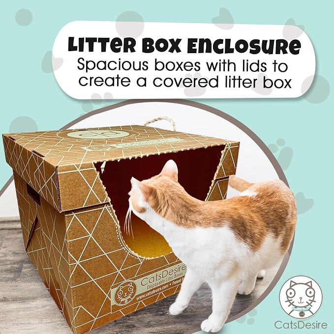 Disposable Litter Boxes for Cats Sampler Both Our Patented Products Woman Owned - Image 7