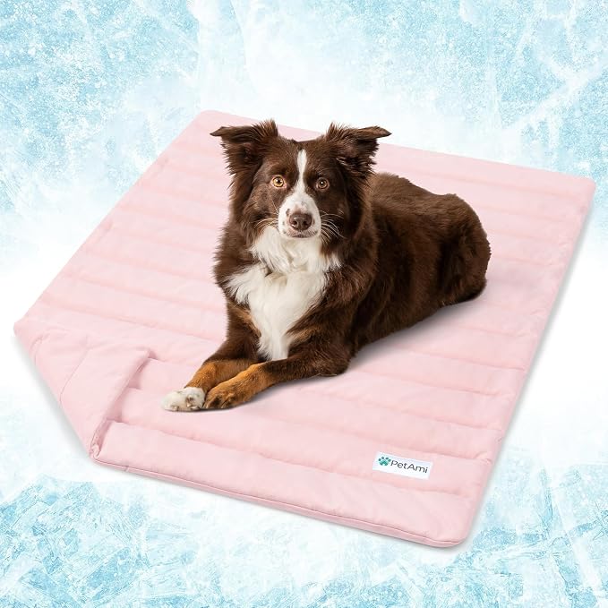 PetAmi Cooling Mat for Dog, Premium Pet Cooling Blanket for Crate Kennel by PetAmi