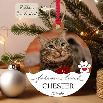 Customized Christmas Pet Photo Ornament - Image 6