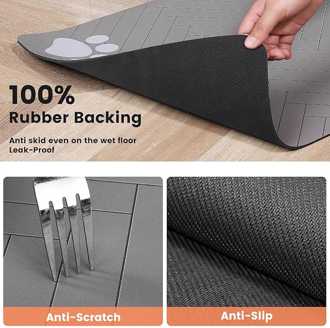 Pet Feeding Mat-Absorbent Pet Placemat - Image 6