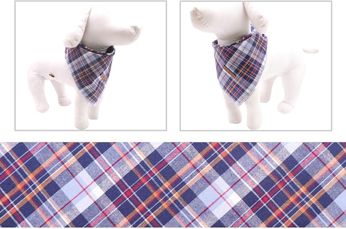 Lionet Paws Dog Bandana Washable Cotton Handkerchief Scarf Triangle Bandana - Image 4