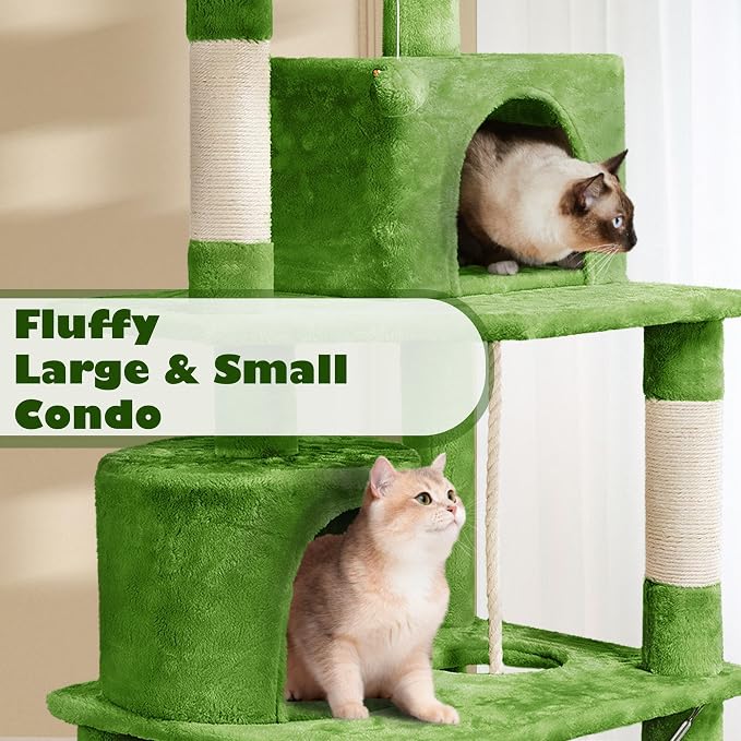 Yaheetech 62.5inches Cat Tree Cat Tower Kitten Condo - Image 5