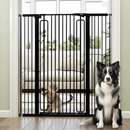 keny 51" Extra Tall Pet Gate, 29.7"-46" Wide Adjustable Cat Gate by keny