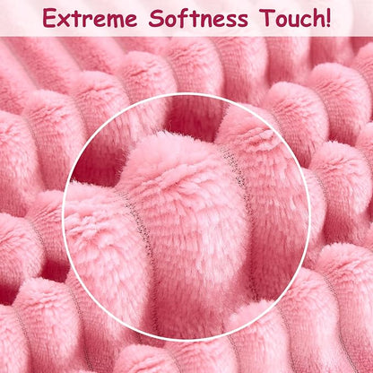 Soft Fleece Baby Blanket Ultra Cozy Pink Baby Blankets - Image 6