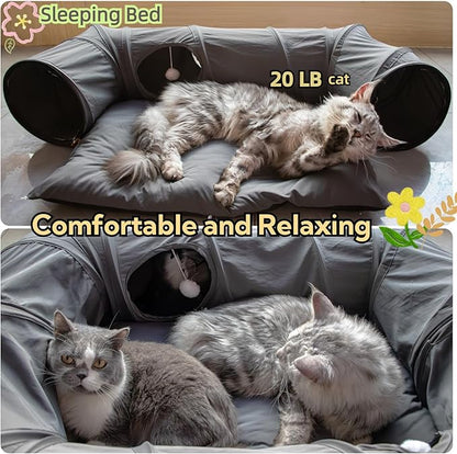 XxingSheep 4 Ways Shuttled XL Cat Tunnel Bed - Image 4