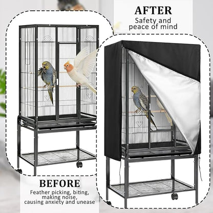Bird Cage Cover 35"x25"x47" Heavy Duty Waterproof Bird cage Covers - Image 5