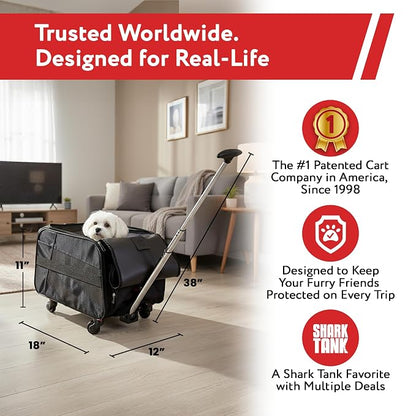 dbest products Pet Smart Cart, Rolling Carrier - Image 2