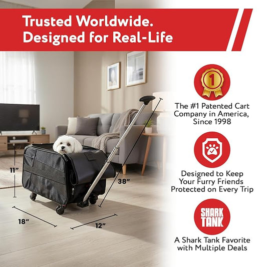 dbest products Pet Smart Cart, Rolling Carrier - Image 2