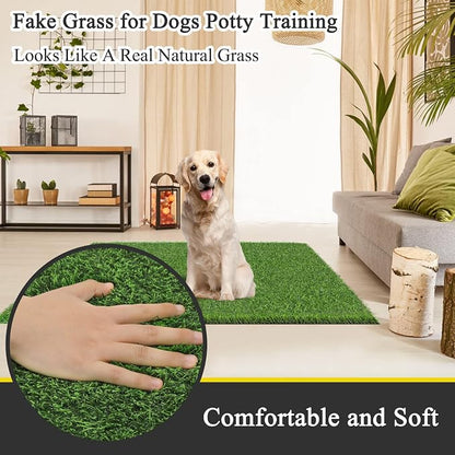 Bsmathom Artificial Grass Rug Indoor Outdoor Rug, Dog Grass Mat - Image 4