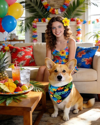 PET SHOW 50 Pack Hawaiian Dog Bandanas Bulk - Image 6